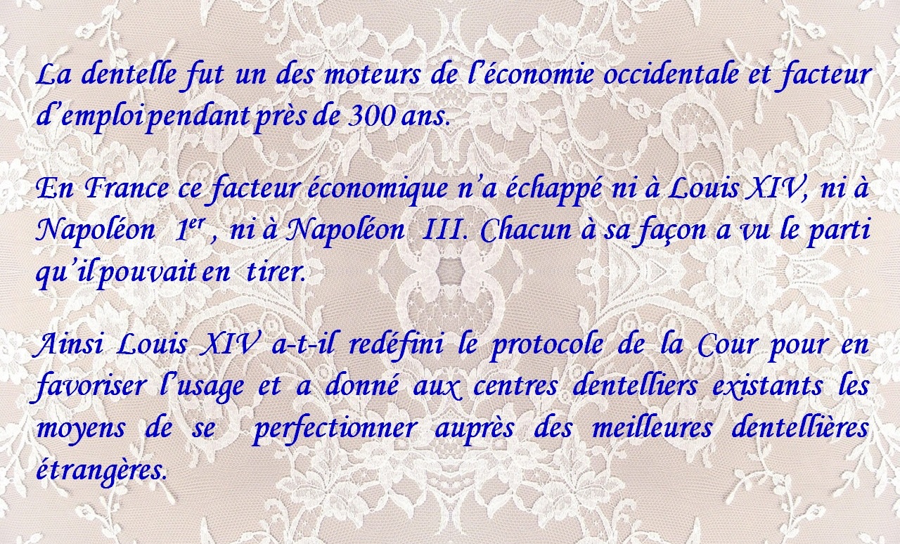 dentelle pouvoir economie